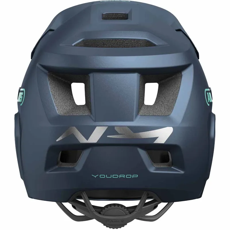 Abus Youdrop Full Face Convertible Youth Helmet in Midnight Blue-2